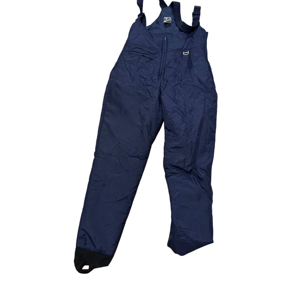 Black Bear Snow Pants Bib – Youth XL (Fits Adult Small) – Navy Blue – Adjustable